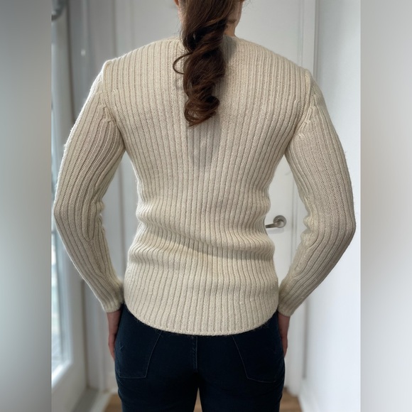 Anne Klein knit wool blouse size small - Picture 4 of 4